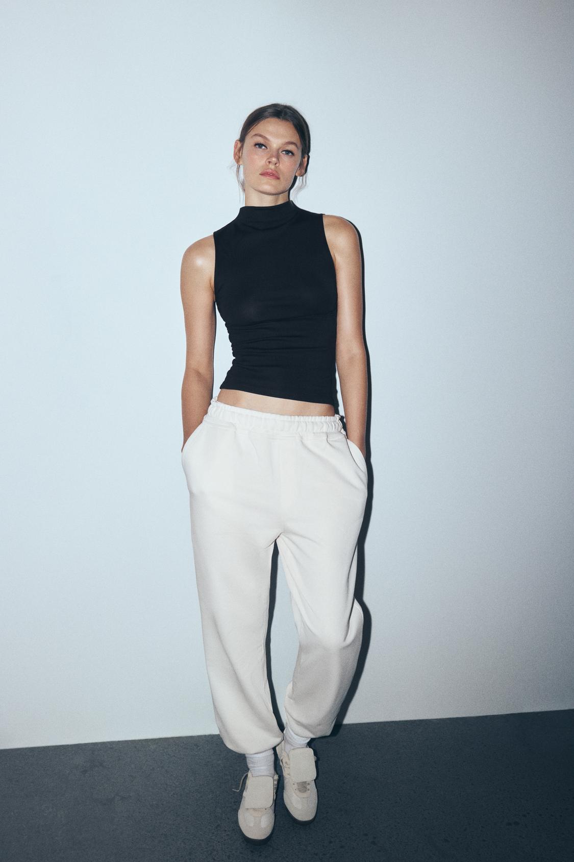 Yarım Balıkçı Yaka Bluz - Siyah