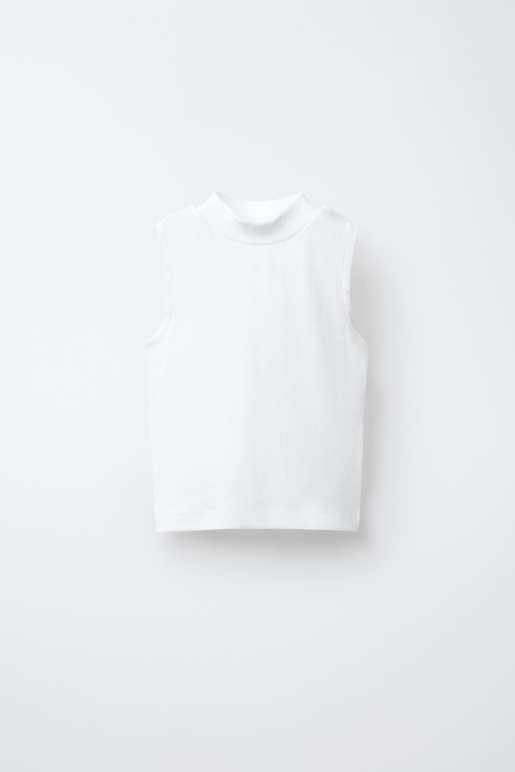 Yarım Balıkçı Yaka Bluz - Beyaz