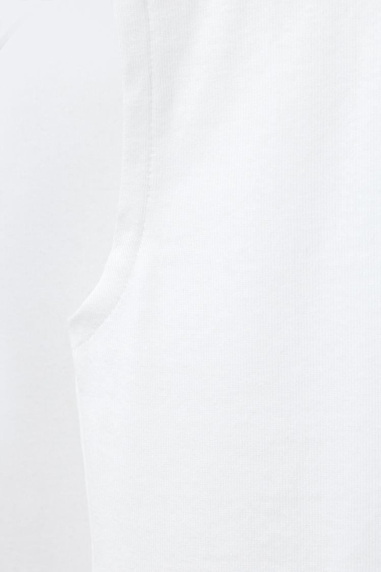 Yarım Balıkçı Yaka Bluz - Beyaz