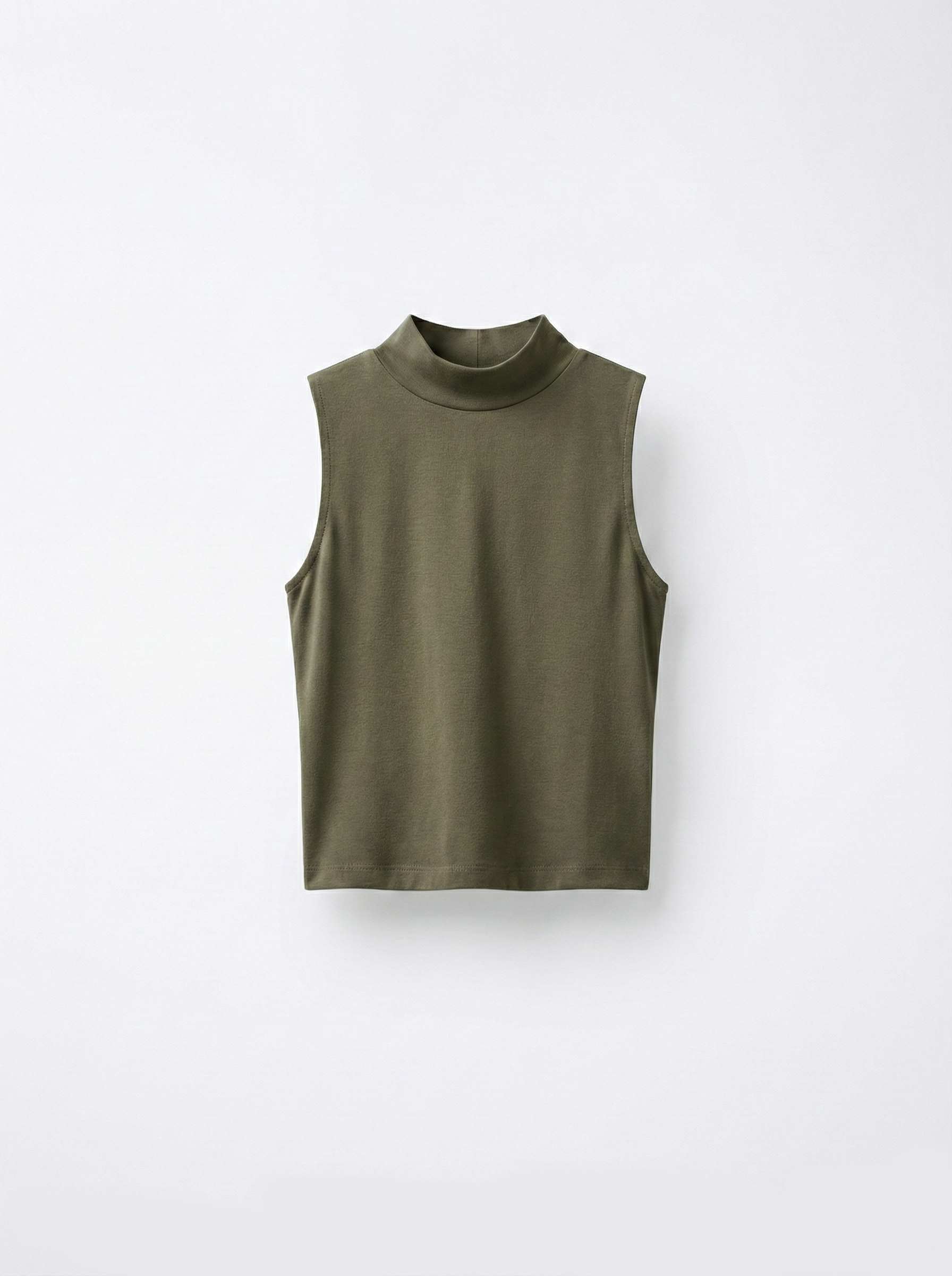 Yarım Balıkçı Yaka Bluz - Taş