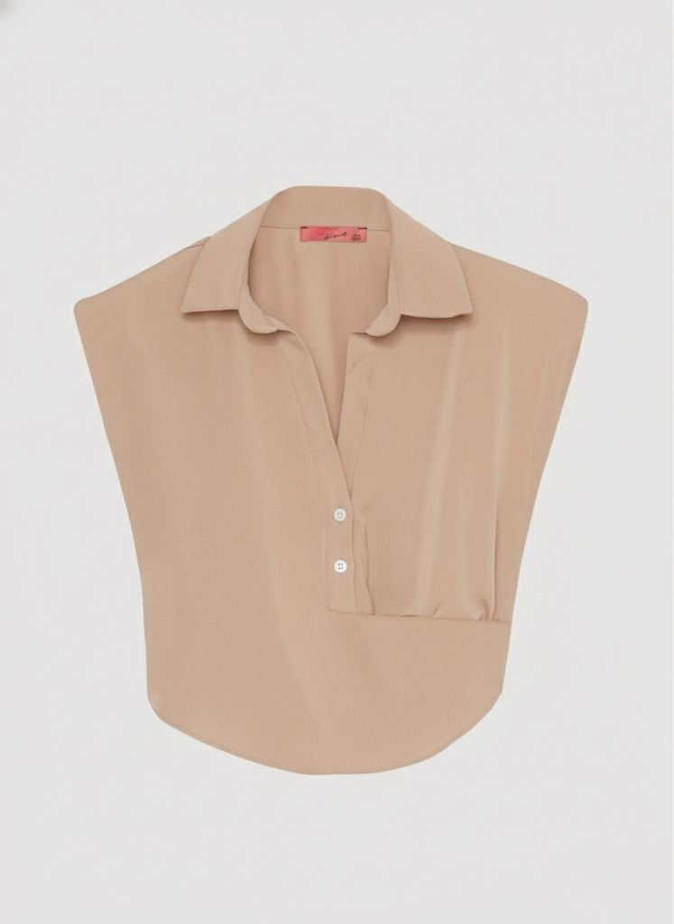 Drapeli Kruvaze Bluz - Somon