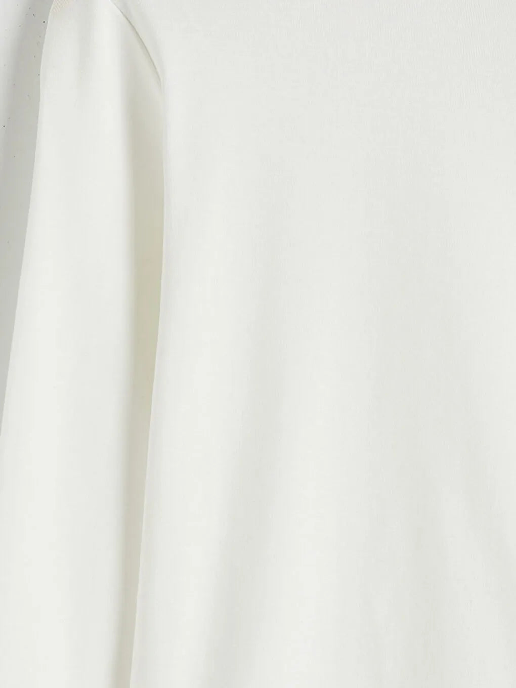 Uzun Kollu Balıkçı Yaka Bluz - Beyaz